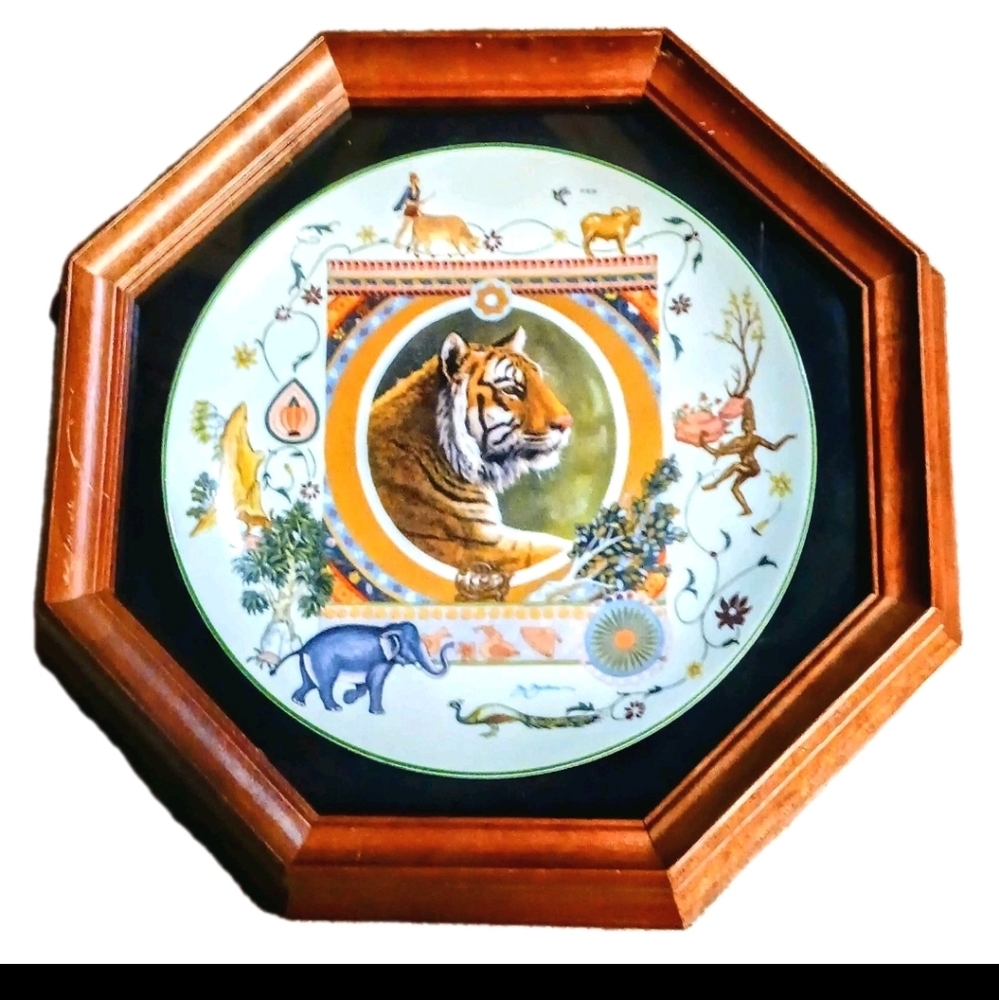 Vtg Reco "Rama the Tiger" Collector's Plate By Sy Barlowe 1st Issue - L.E. #2666
